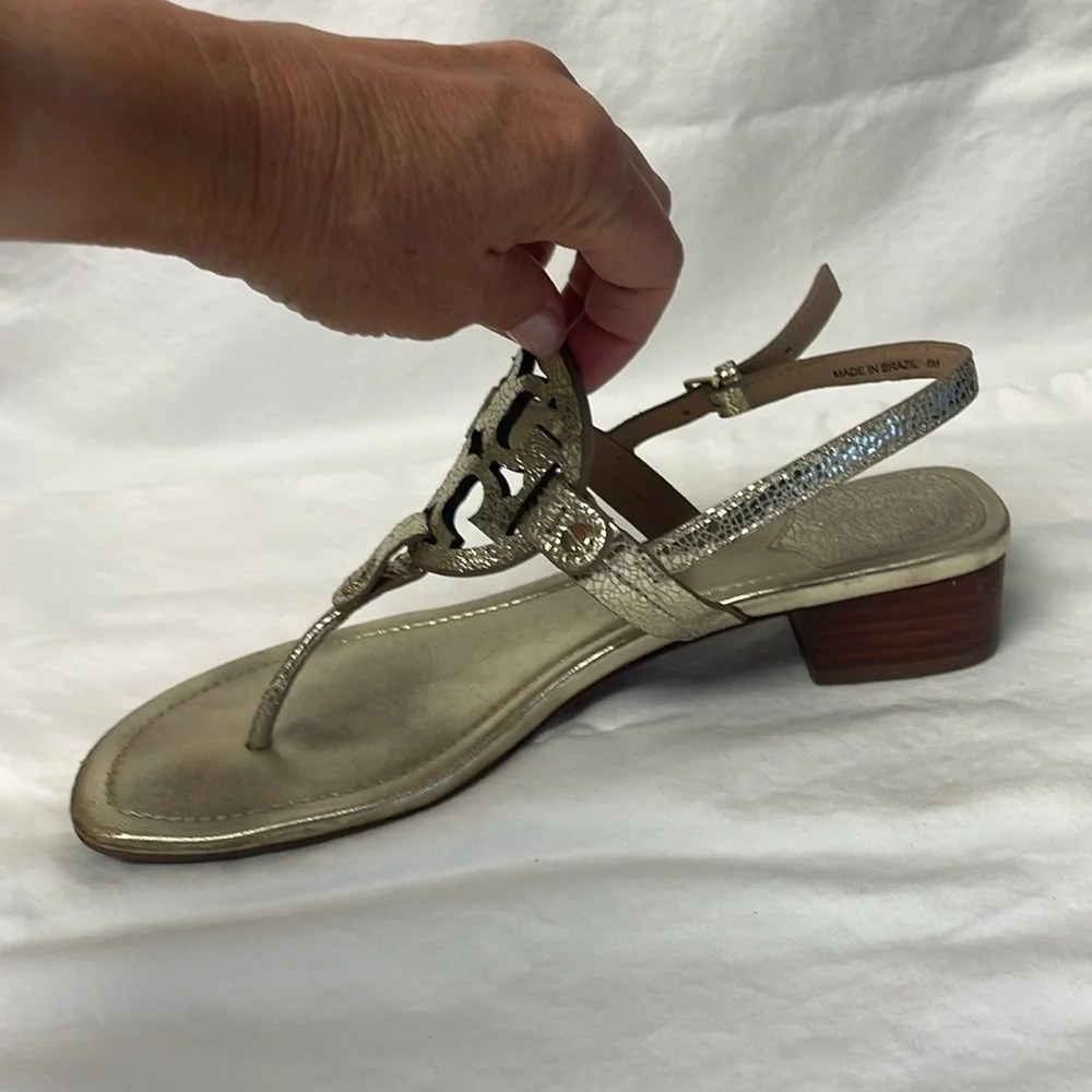 Tory Burch Gold Women's Sandals - Picture 5 of 10